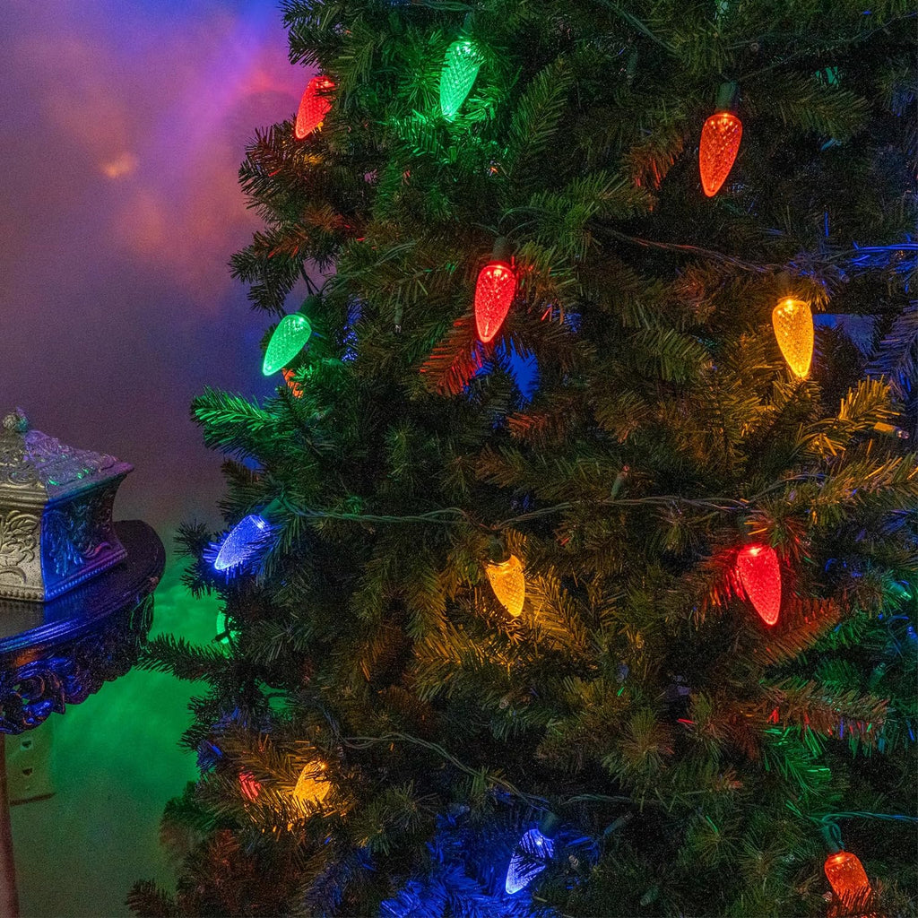 C9 Christmas Lights 25 LED Multicolor 17FT Outdoor C9 Multicolor Christmas Lights Set of 25, 17 Ft, Multi Colored Christmas Lights Outdoor C9 LED Christmas Lights Multicolor C9 Christmas Lights Party Multicolor LED Christmas Lights