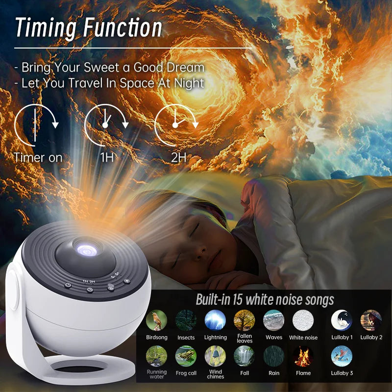 Galaxy Projector Light Star Projector Night Lamp