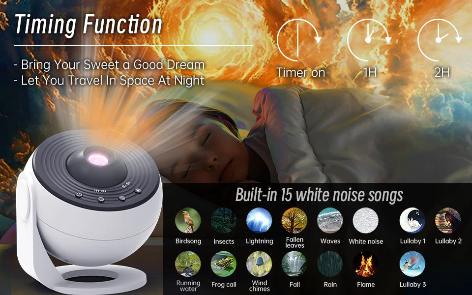 Galaxy Projector Light Star Projector Night Lamp