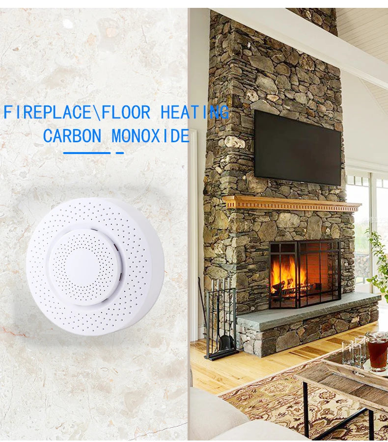 Smart Carbon Monoxide Detector WiFi Gas Alarm