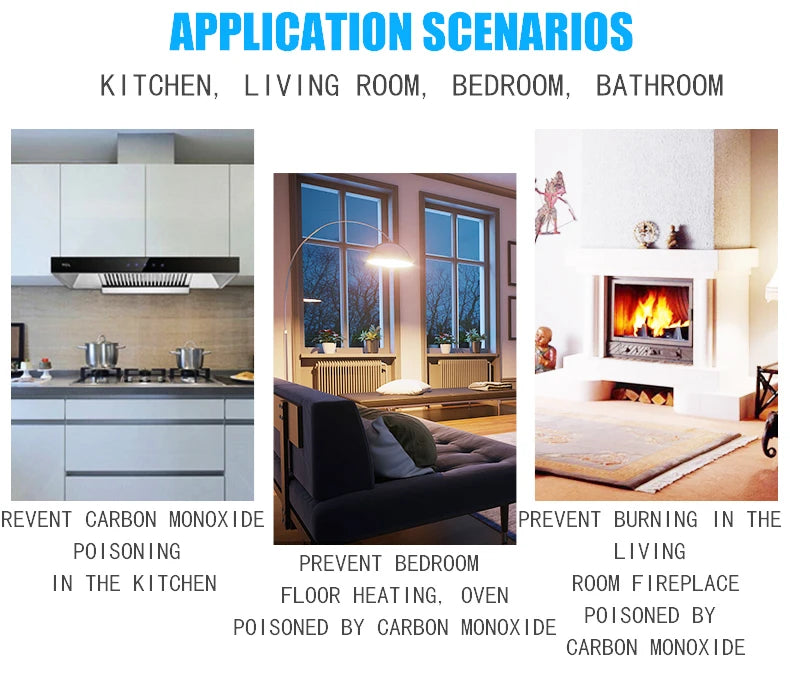 Smart Carbon Monoxide Detector WiFi Gas Alarm