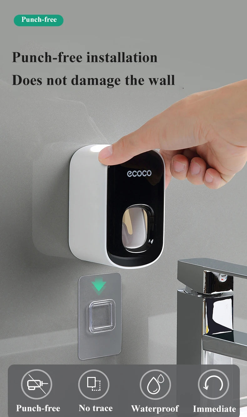 Automatic Toothpaste Dispenser Wall Mounted Holder