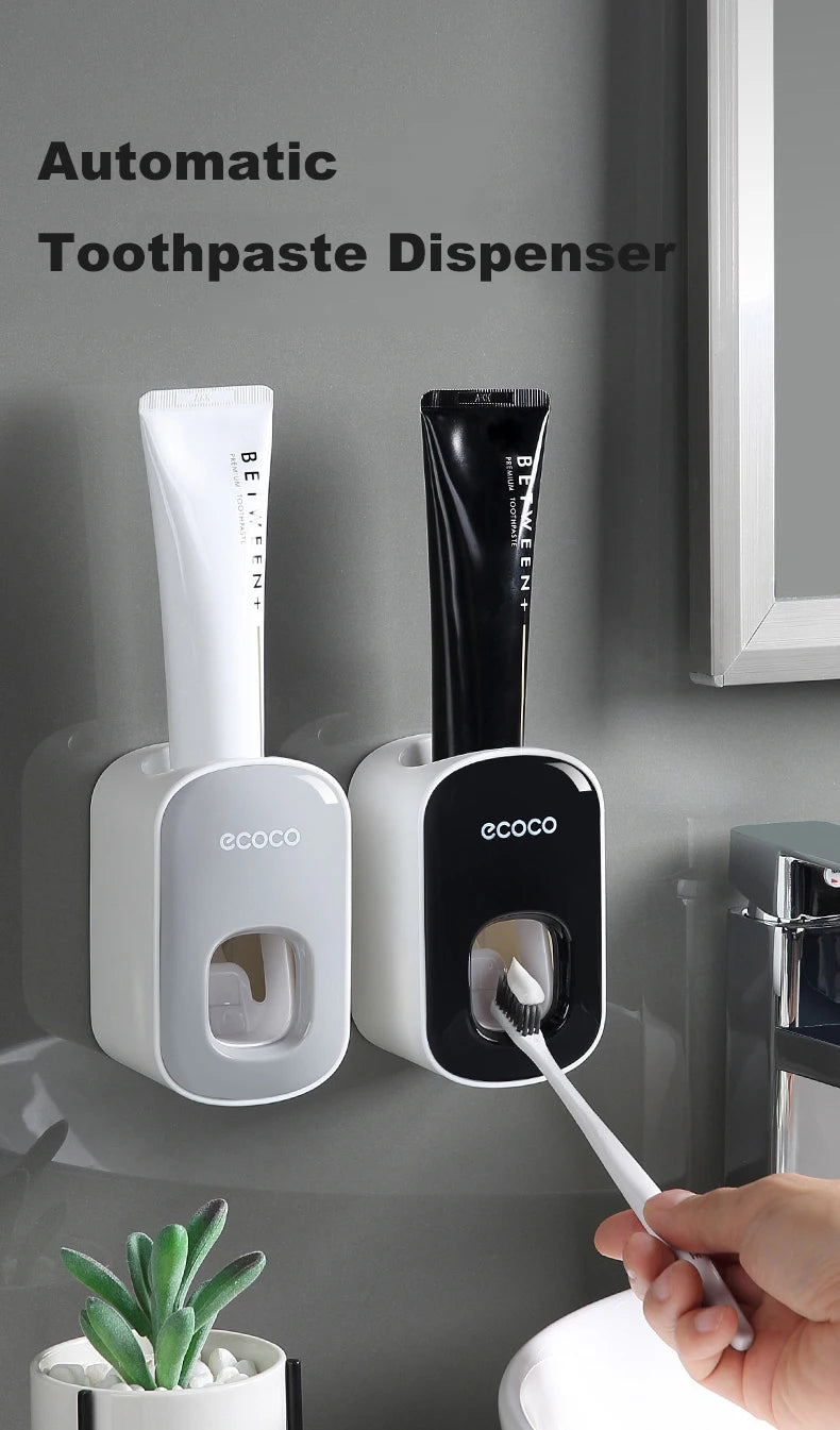 Automatic Toothpaste Dispenser Wall Mounted Holder