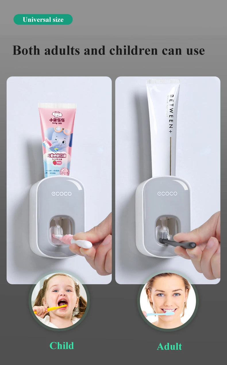 Automatic Toothpaste Dispenser Wall Mounted Holder