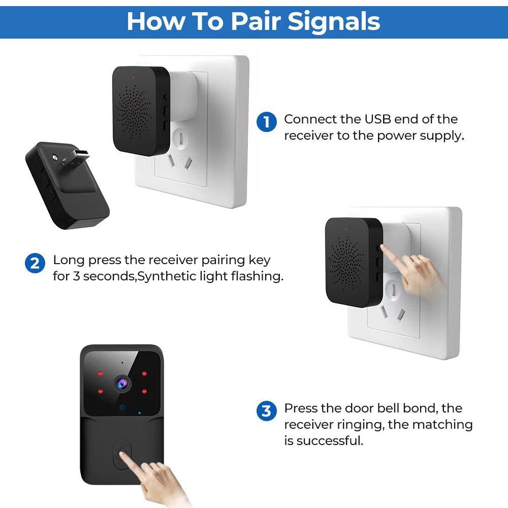 Smart Video Doorbell WiFi Camera Two Way Intercom