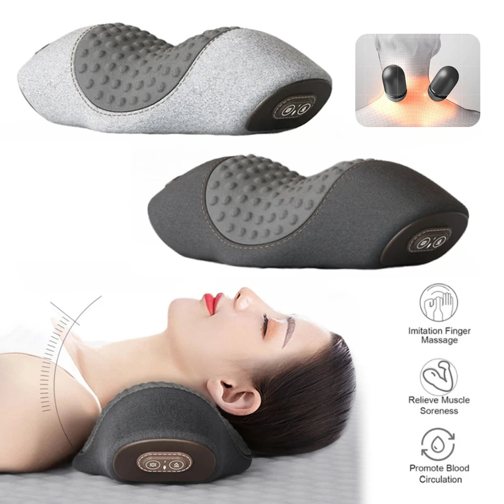 Neck Massager Pillow Electric Heating Support