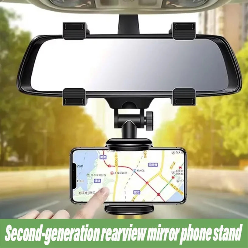 Car Phone Holder Rearview Mirror GPS Mount Stand