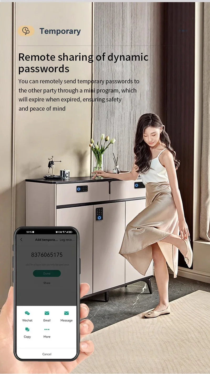 Smart Fingerprint Cabinet Lock Keyless Door Lock