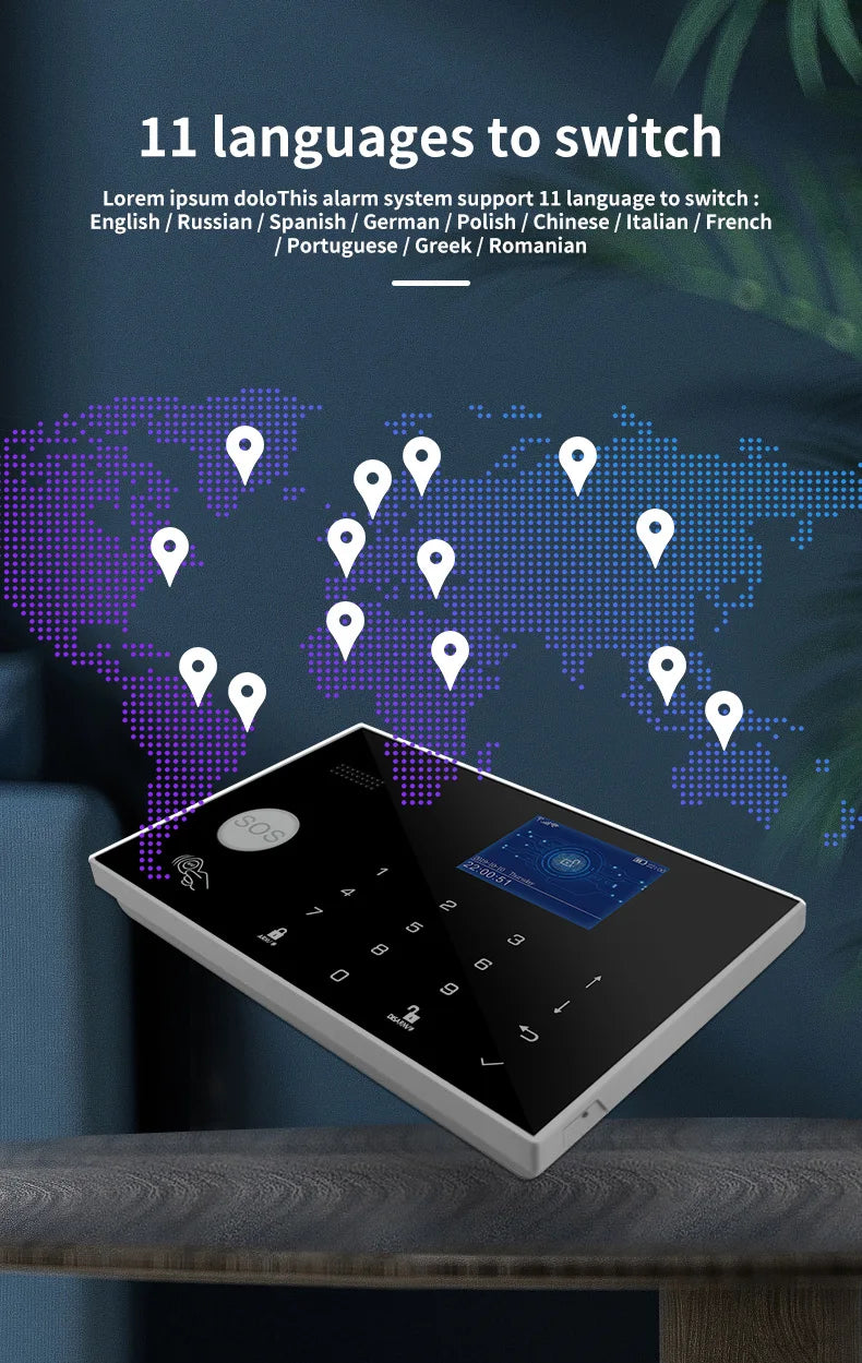 Smart Alarm System WiFi GSM Home Security Kit