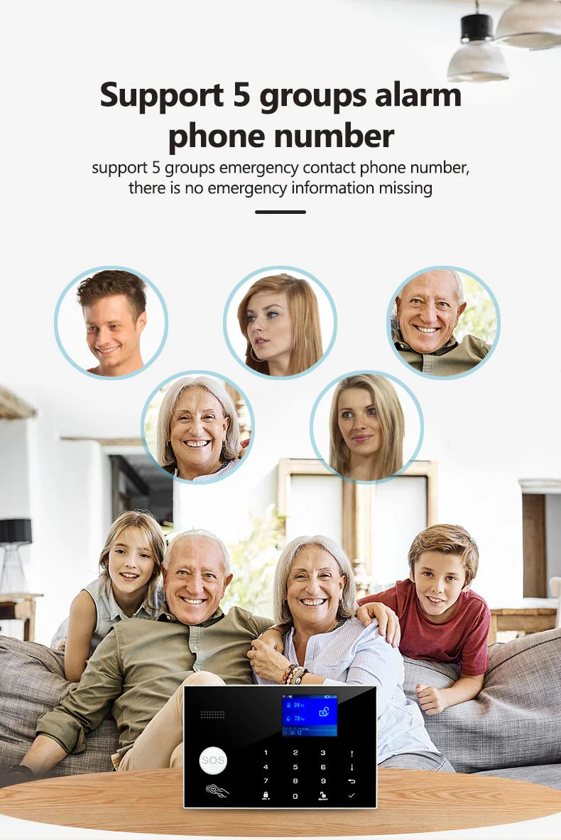 Smart Alarm System WiFi GSM Home Security Kit