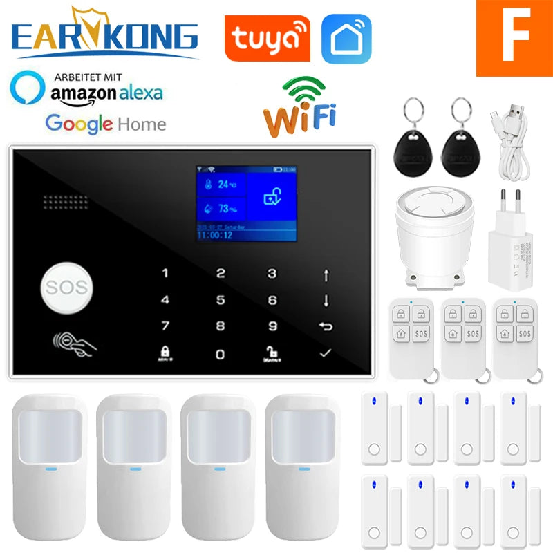 Smart Alarm System WiFi GSM Home Security Kit