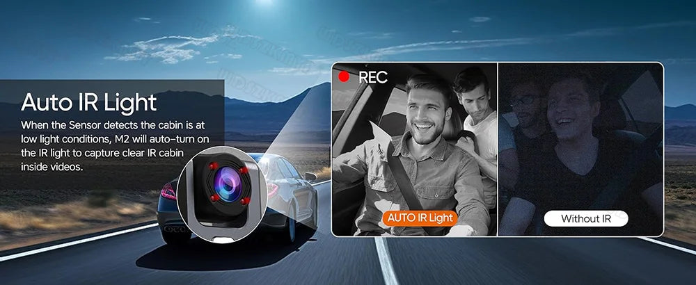 WiFi Dash Cam 1080P Triple Lens Car DVR Recorder