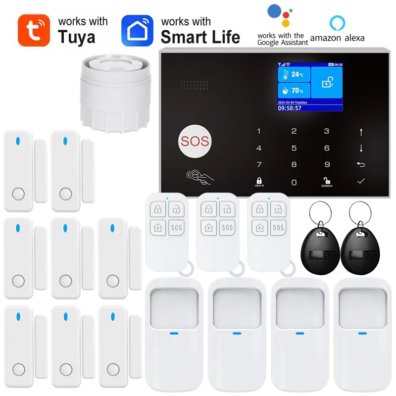 Home Alarm System WiFi GSM Security Sensor Kit