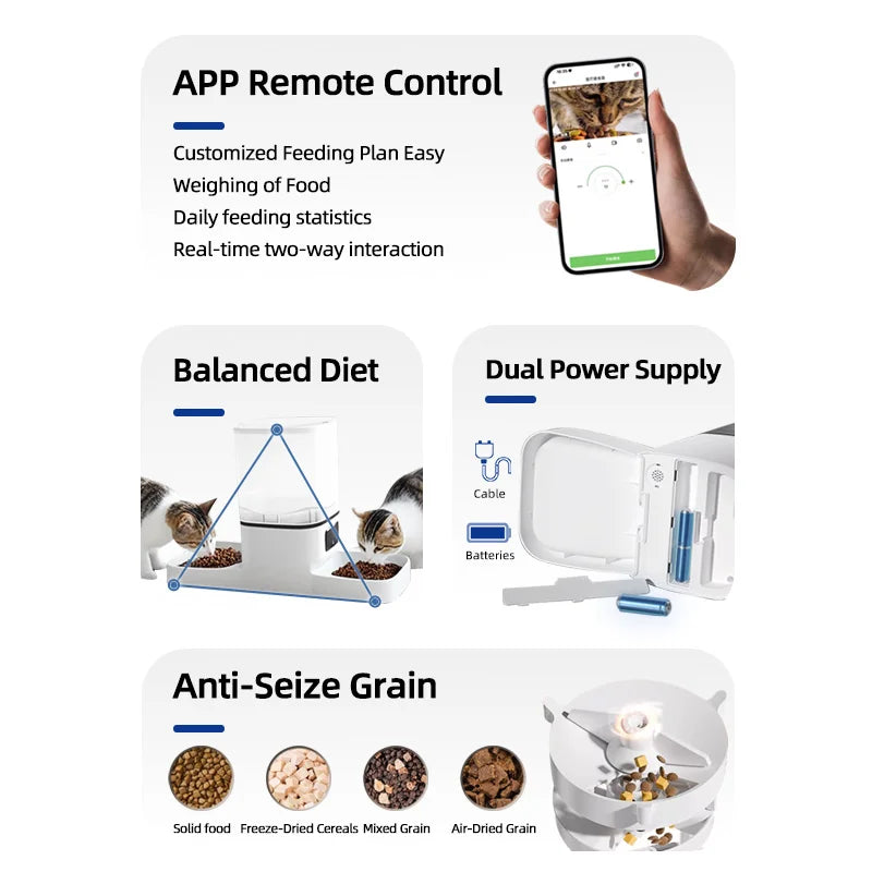 Smart Pet Feeder 6L Automatic Food Dispenser