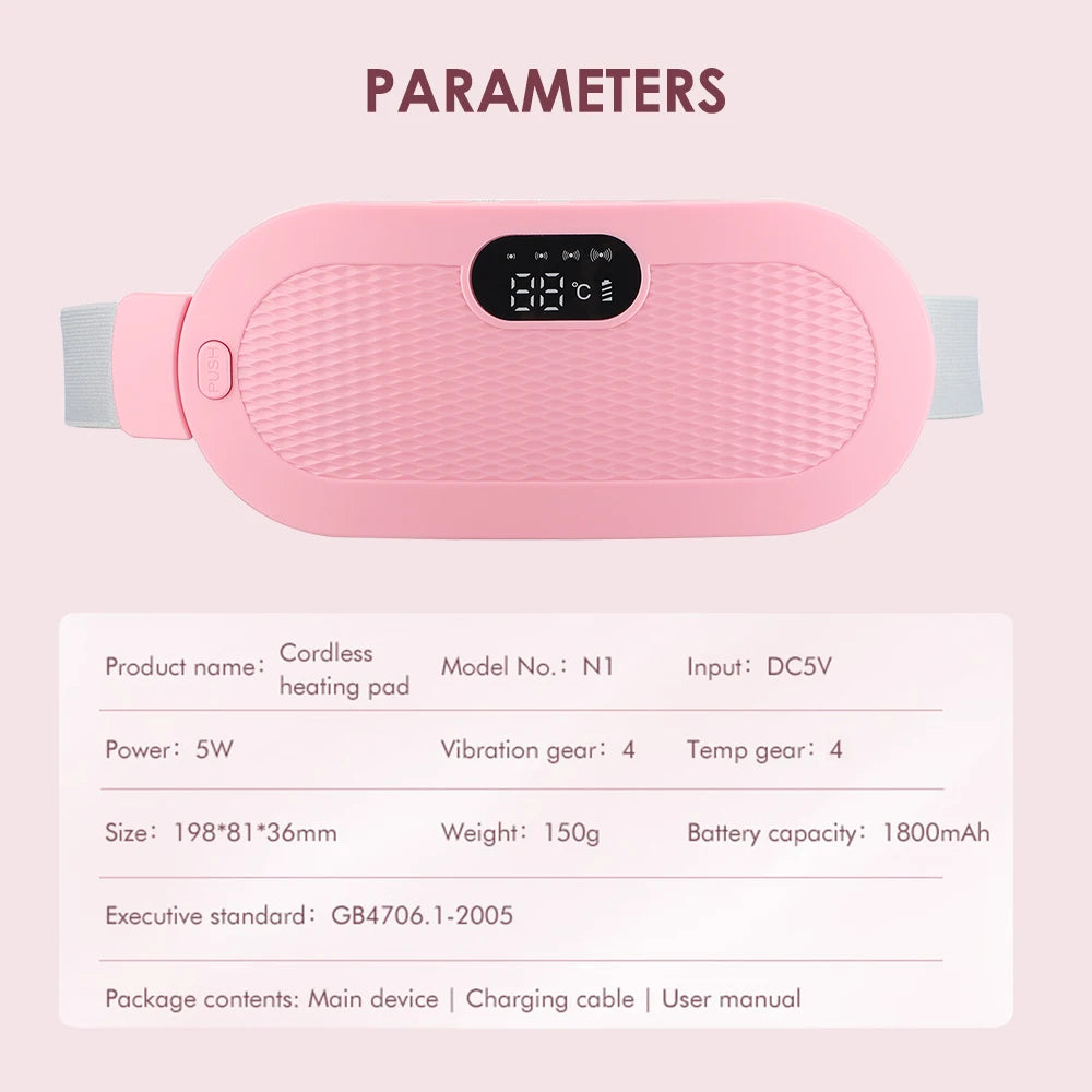Menstrual Heating Pad Rechargeable Heat Relief Belt