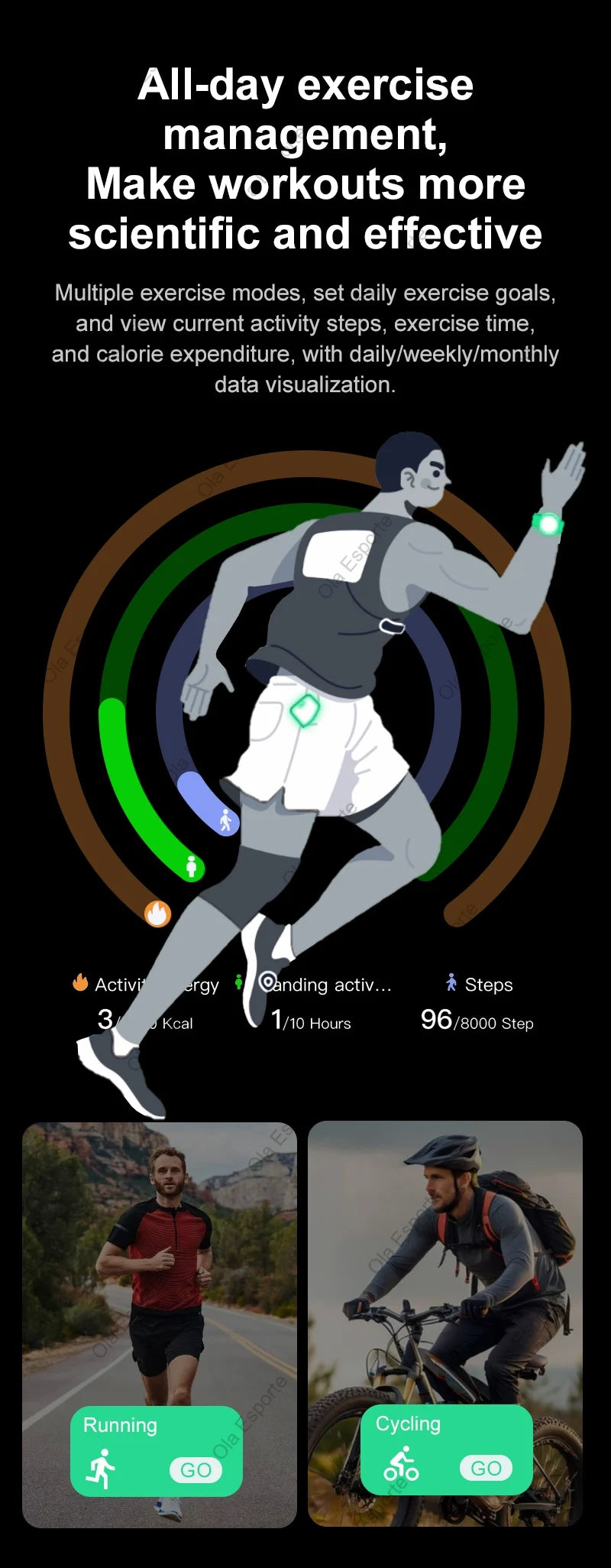 Smart Ring with Display Screen Health Tracker