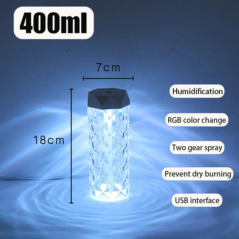 Air Humidifier 400ML Aroma Diffuser RGB Light