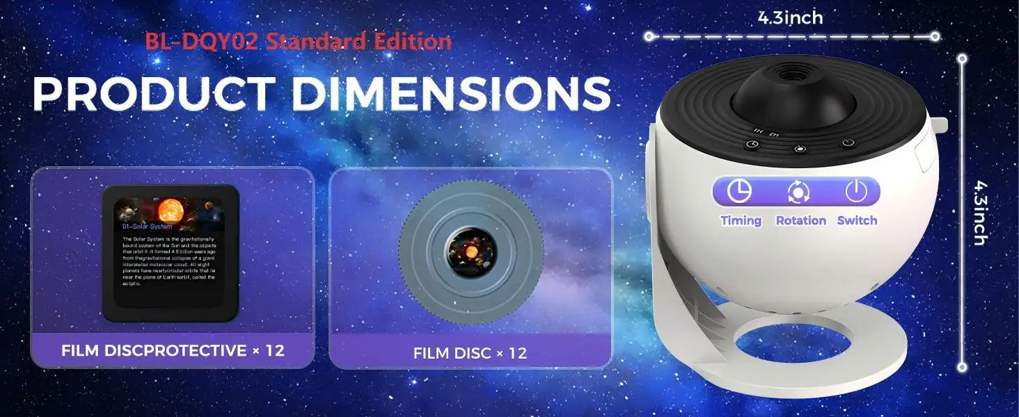Galaxy Projector Light Star Projector Night Lamp