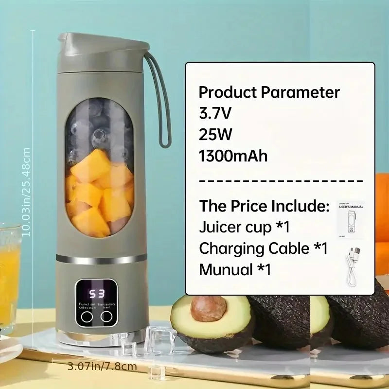 Portable Juicer Blender USB Rechargeable Smoothie Maker