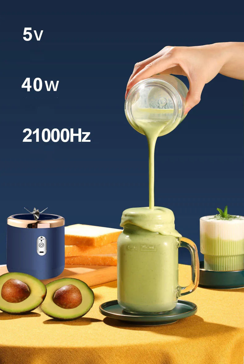 Portable Juicer Blender 400ml USB Smoothie Cup