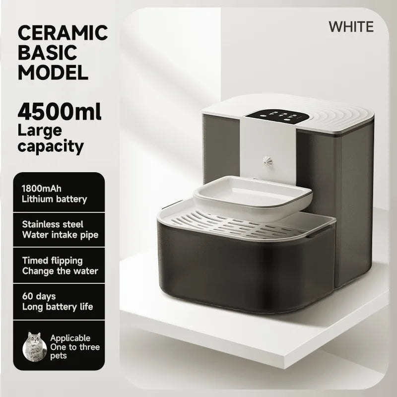 Smart Pet Water Dispenser 4.5L Automatic Fountain