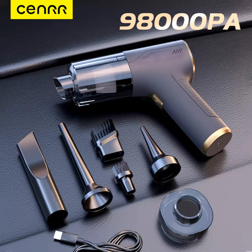 Car Vacuum Cleaner 98000Pa Powerful Wireless