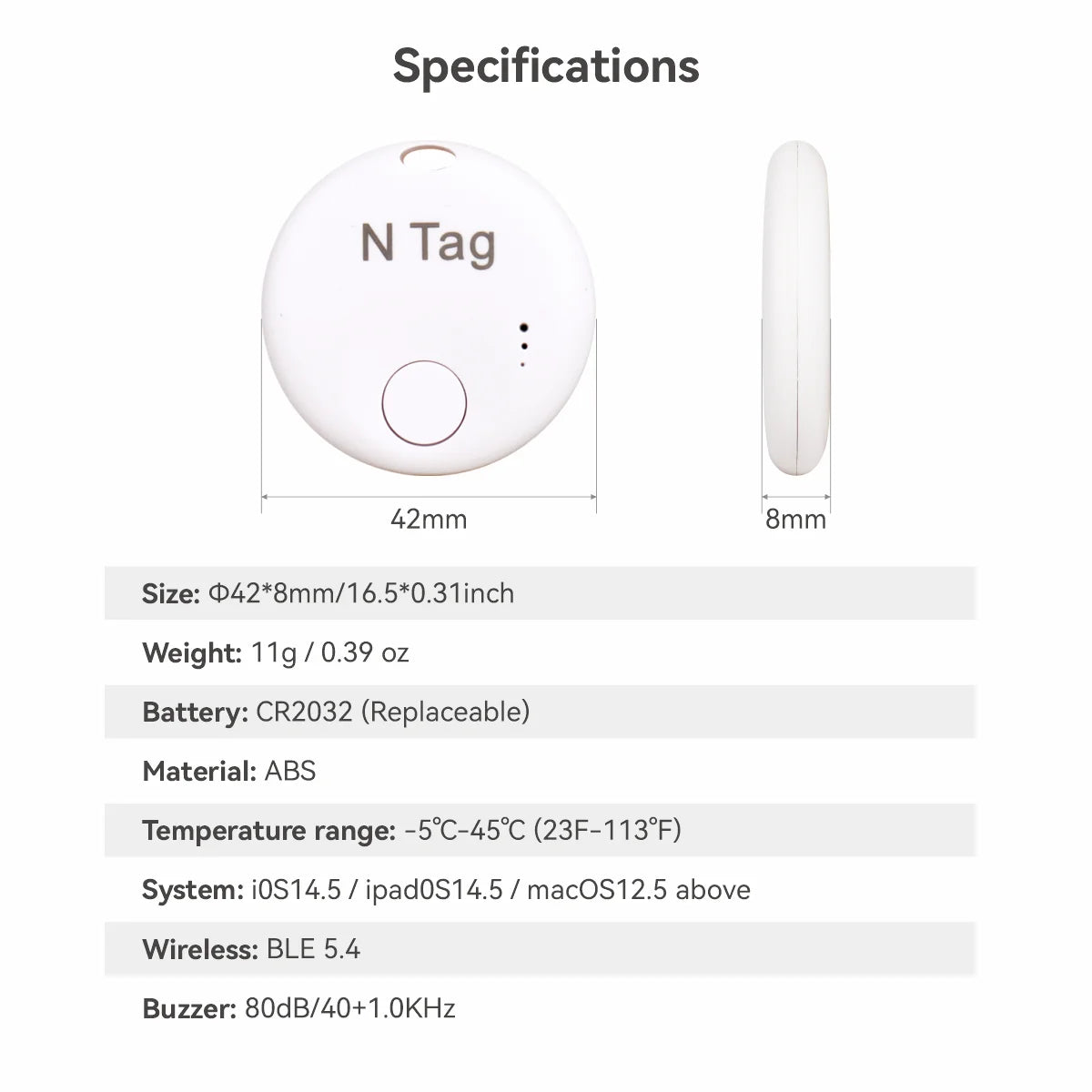 Bluetooth Tracker Tag Smart Item Finder Locator