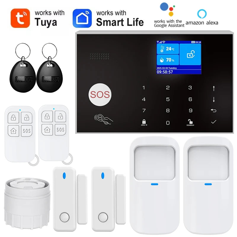 Home Alarm System WiFi GSM Security Sensor Kit