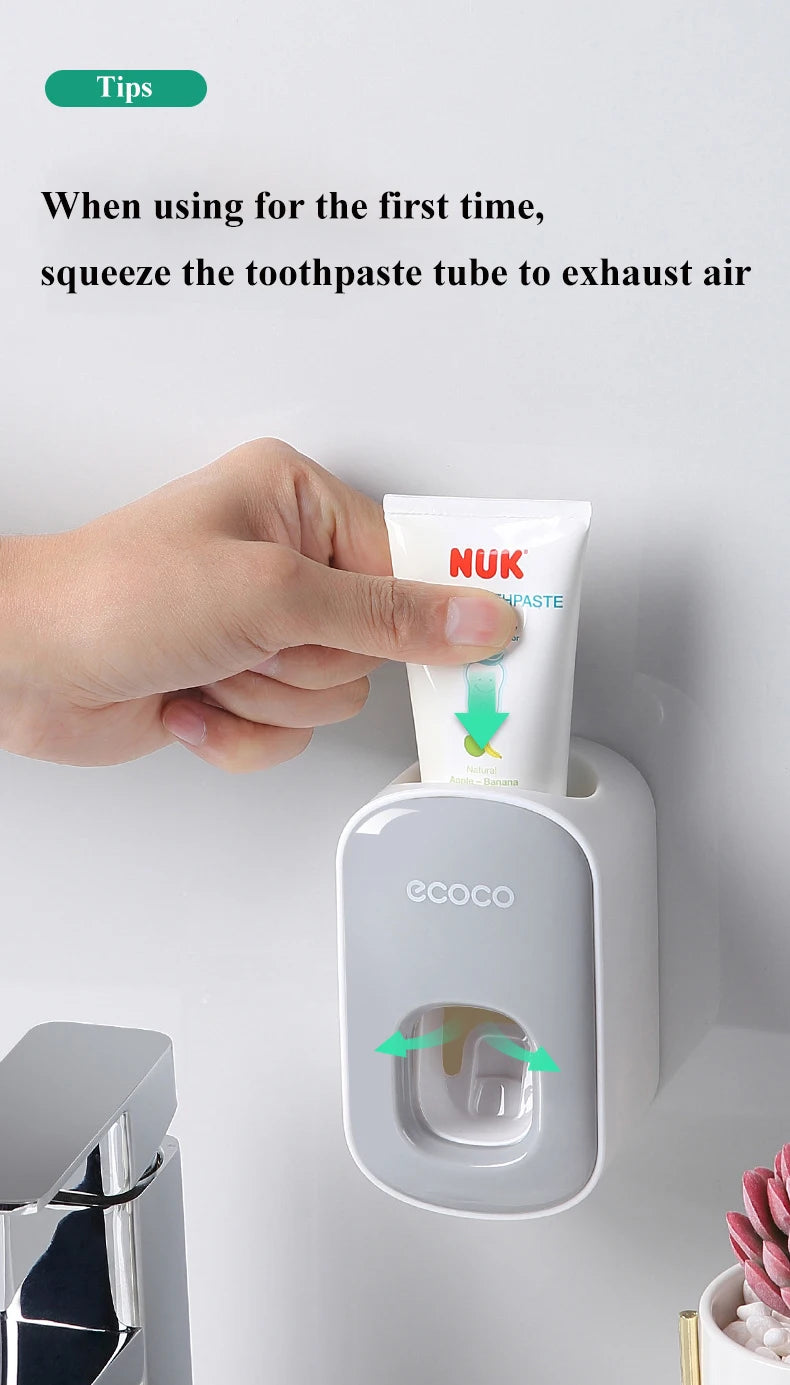 Automatic Toothpaste Dispenser Wall Mounted Holder