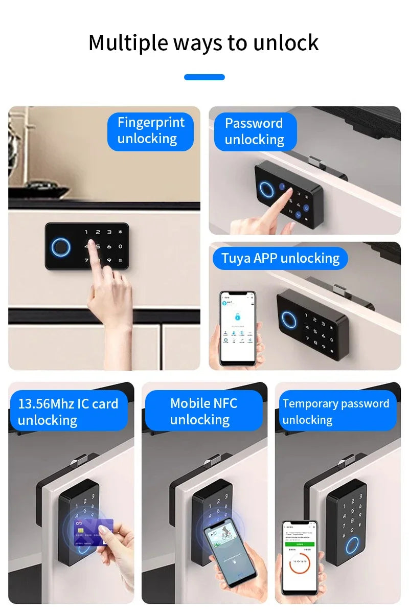 Smart Fingerprint Cabinet Lock Keyless Door Lock