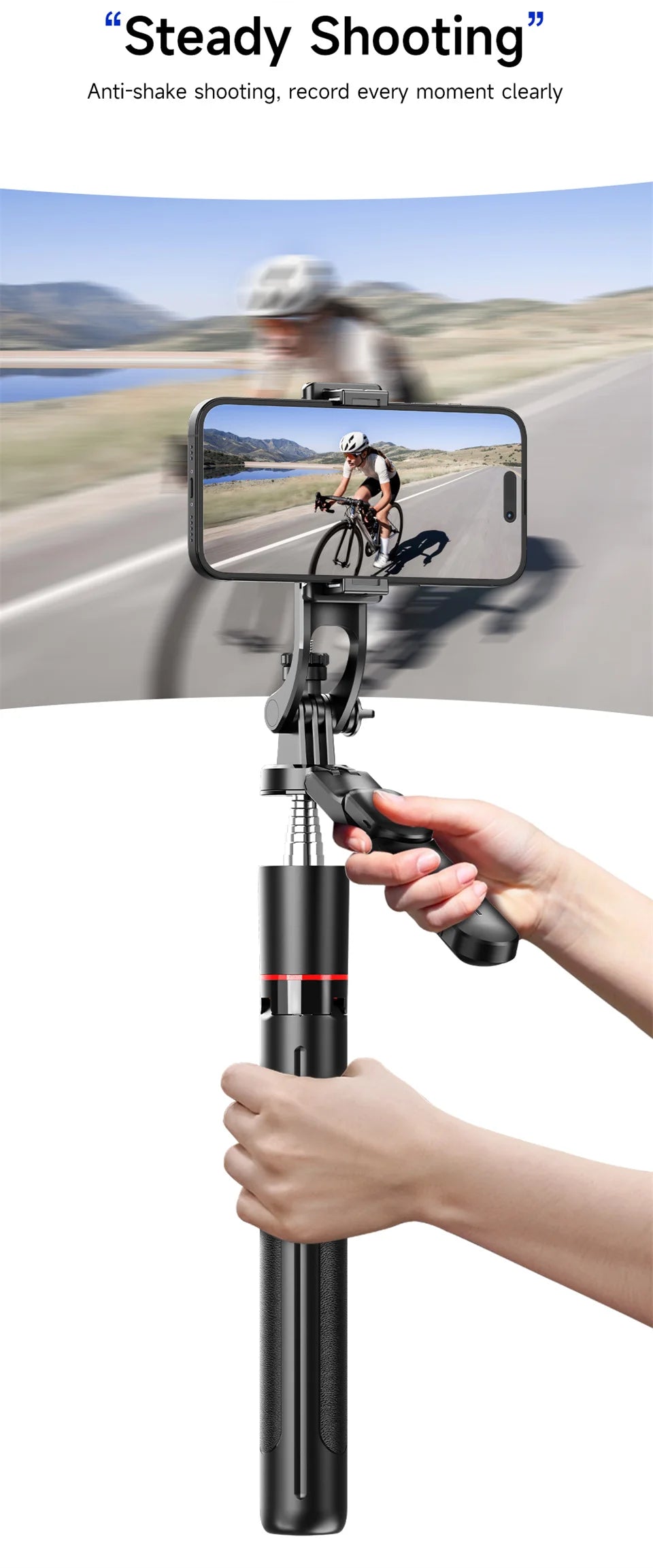 Selfie Stick Tripod 1.7M Bluetooth Remote Fill Light