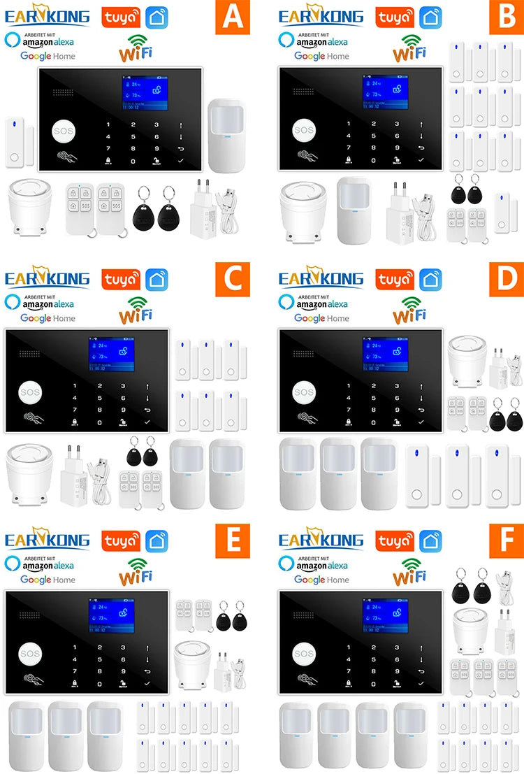 Smart Alarm System WiFi GSM Home Security Kit