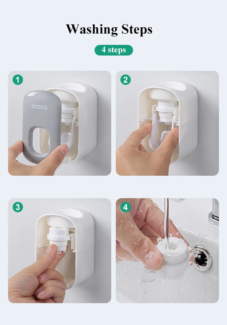 Automatic Toothpaste Dispenser Wall Mounted Holder