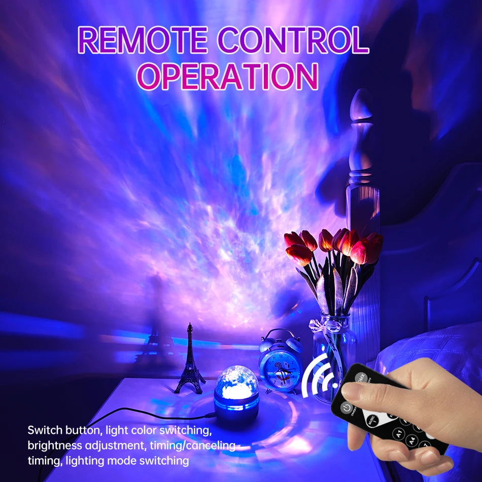 Galaxy Projector Aurora RGB Night Light USB