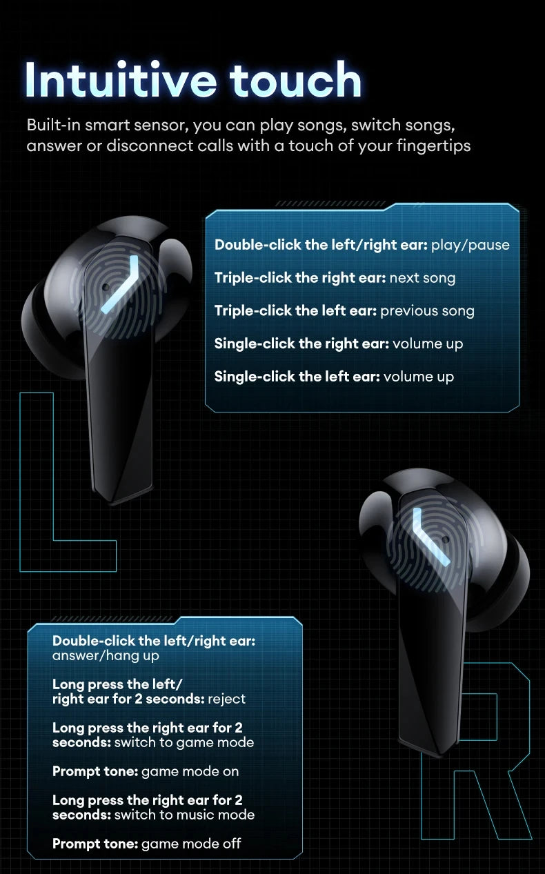 Wireless Bluetooth Earbuds XT53 Gaming Headset