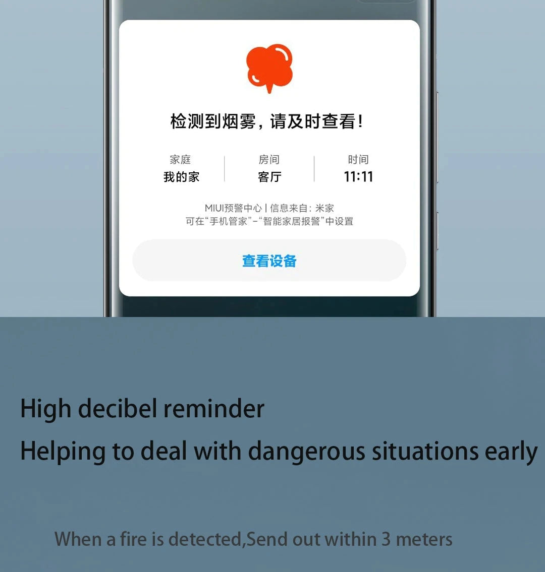 Smart Smoke Detector Xiaomi Fire Alarm Sensor