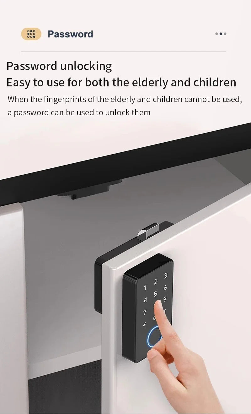 Smart Fingerprint Cabinet Lock Keyless Door Lock