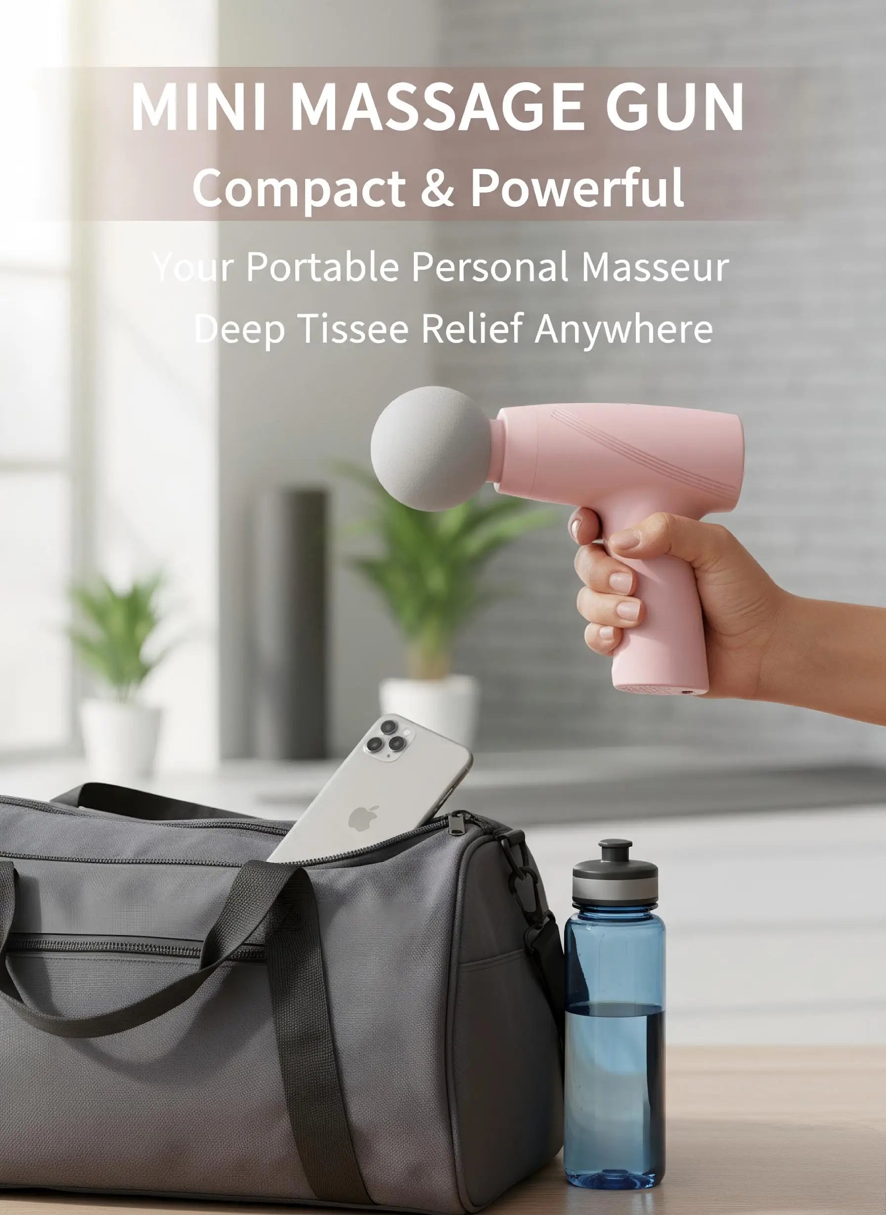 Massage Gun Portable Mini Deep Tissue Muscle Massager