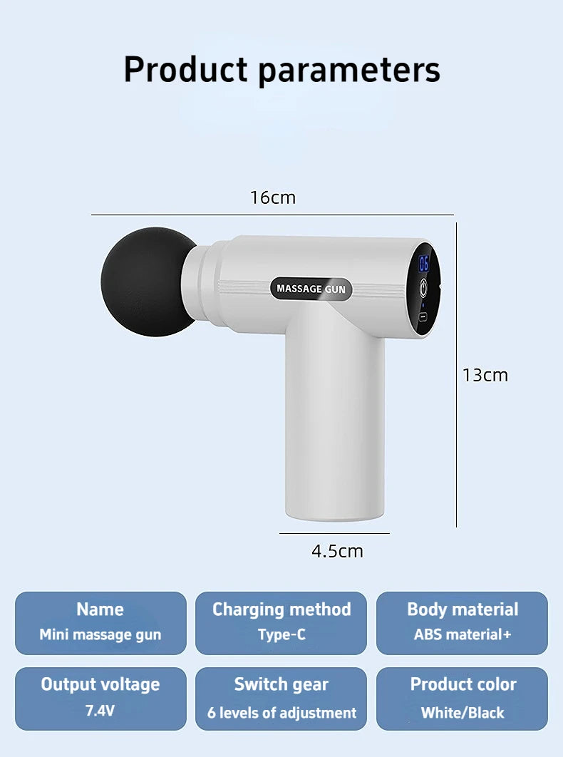 Mini Massage Gun USB Deep Tissue Muscle Relaxer