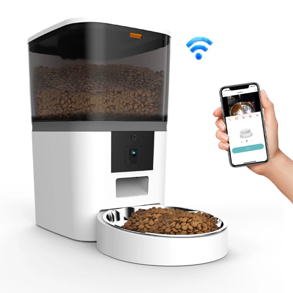 Smart Pet Feeder 4L Camera Automatic Food Dispenser