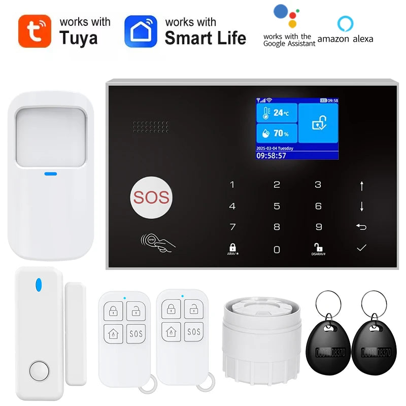 Home Alarm System WiFi GSM Security Sensor Kit