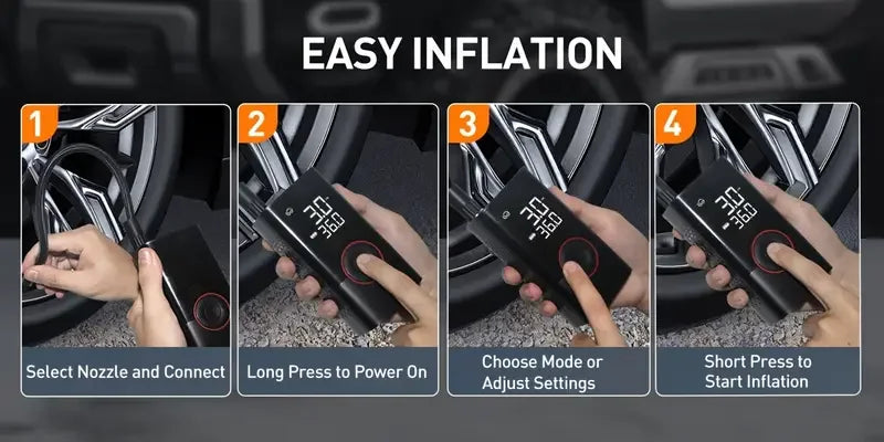 Portable Air Compressor 150PSI Tire Inflator