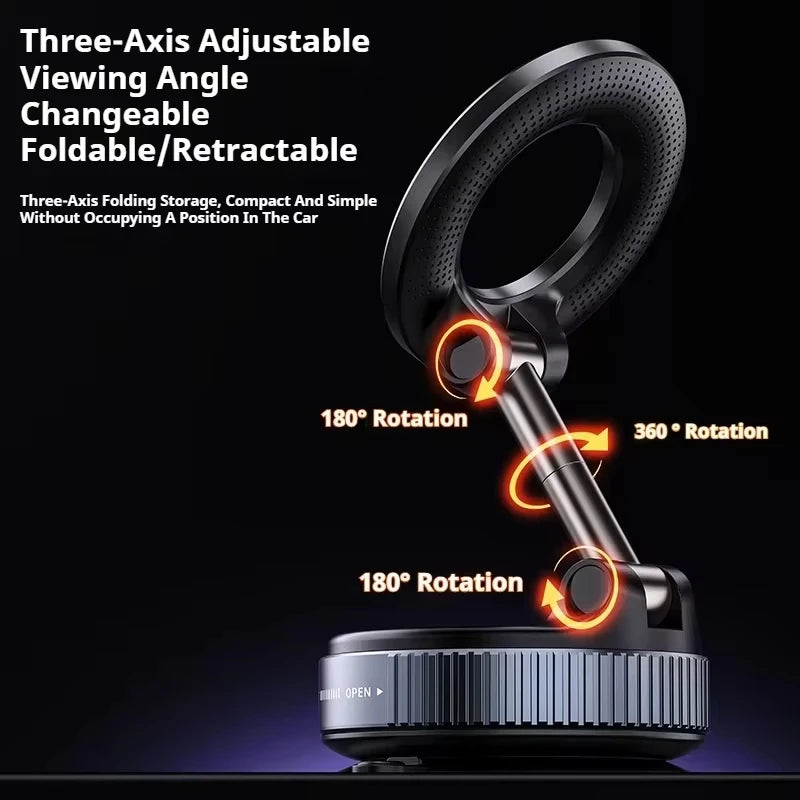 Car Phone Holder Magnetic Suction Cup 360° Rotatable