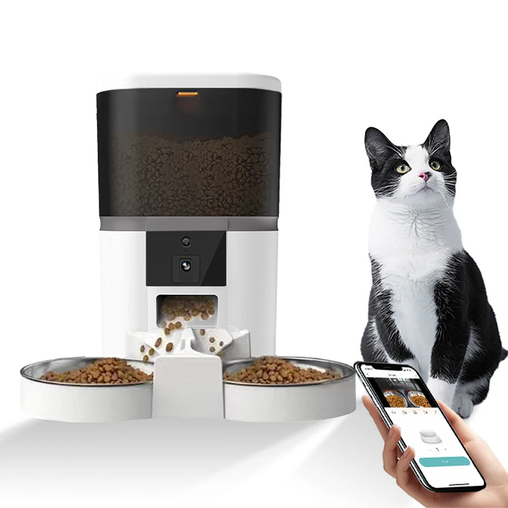 Smart Pet Feeder 4L Camera Automatic Food Dispenser