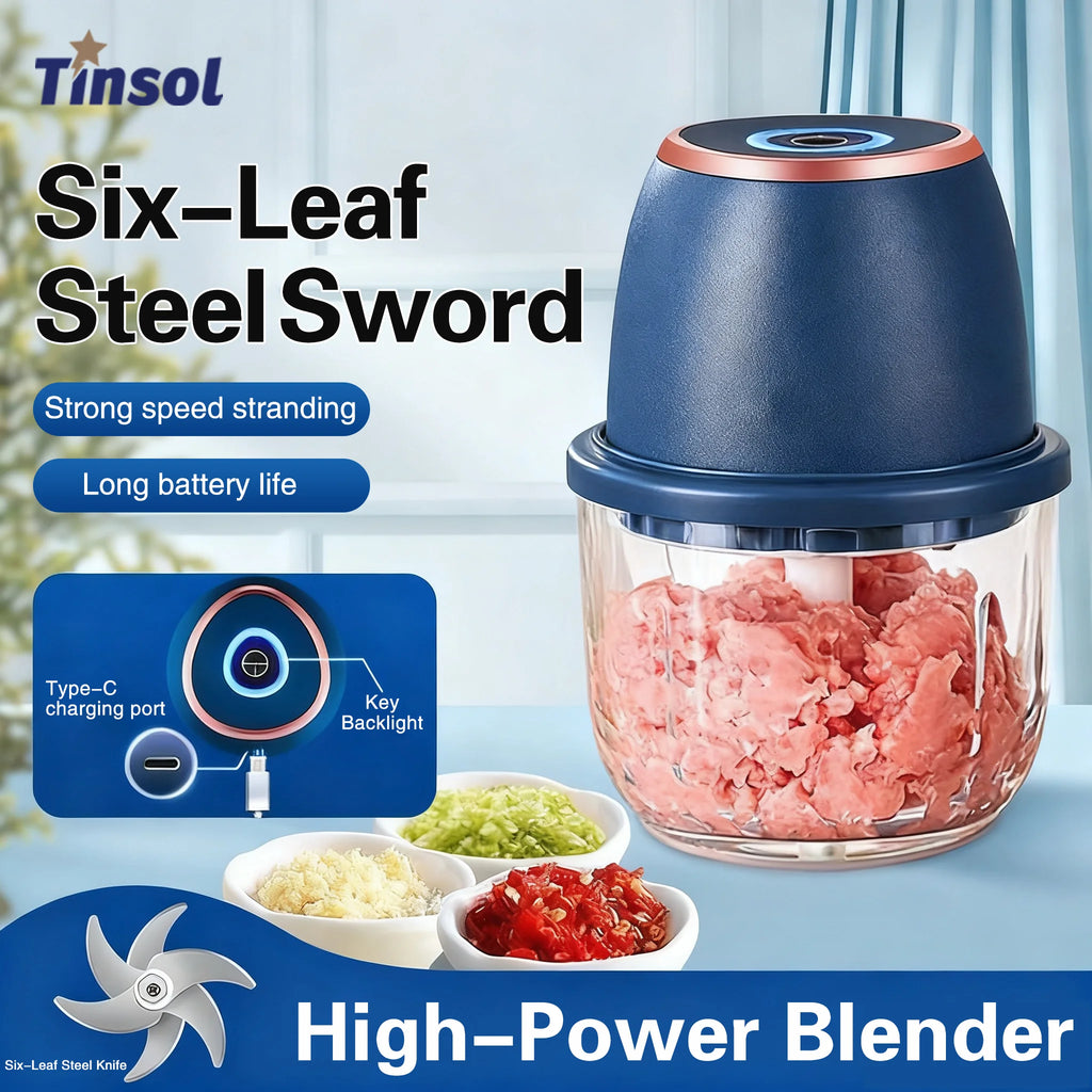 Electric Food Chopper 350ML USB Meat Grinder