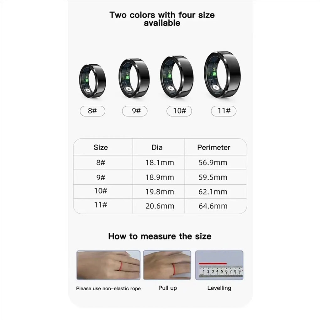 Smart Ring R6 Health Monitoring Waterproof Fitness