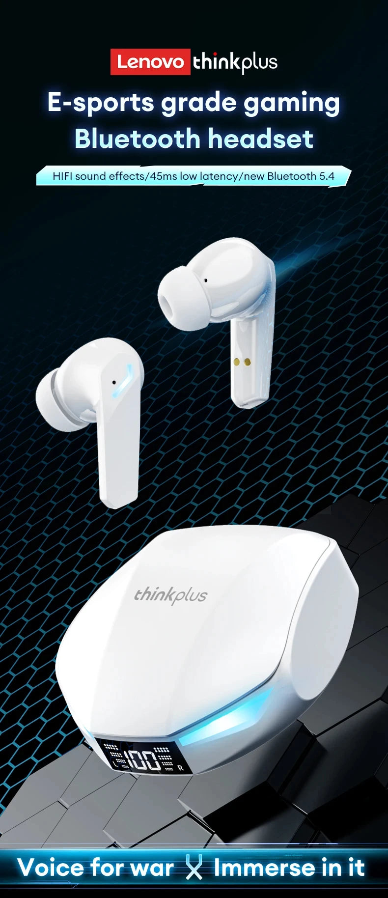 Wireless Bluetooth Earbuds XT53 Gaming Headset