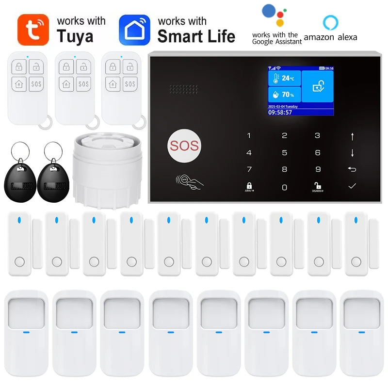 Home Alarm System WiFi GSM Security Sensor Kit