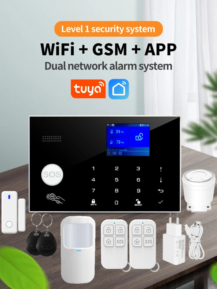 Smart Alarm System WiFi GSM Home Security Kit