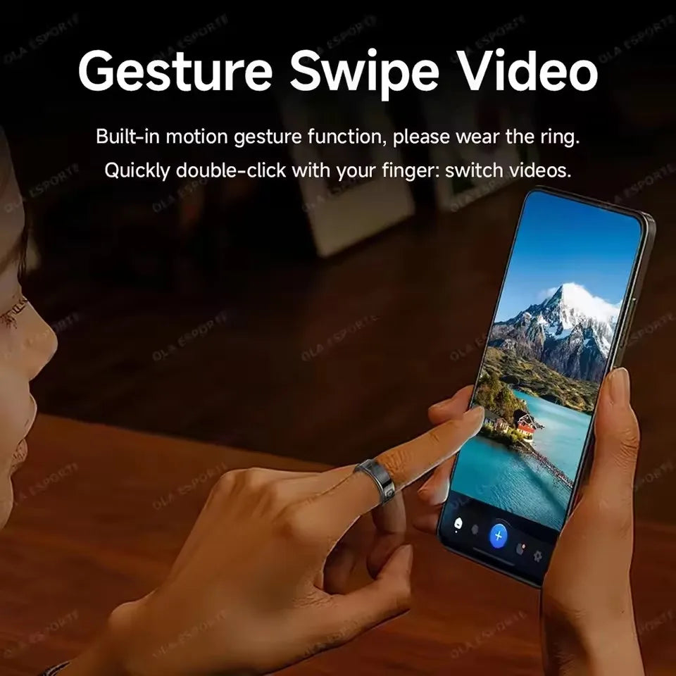 Smart Ring With Display Screen Health Tracker